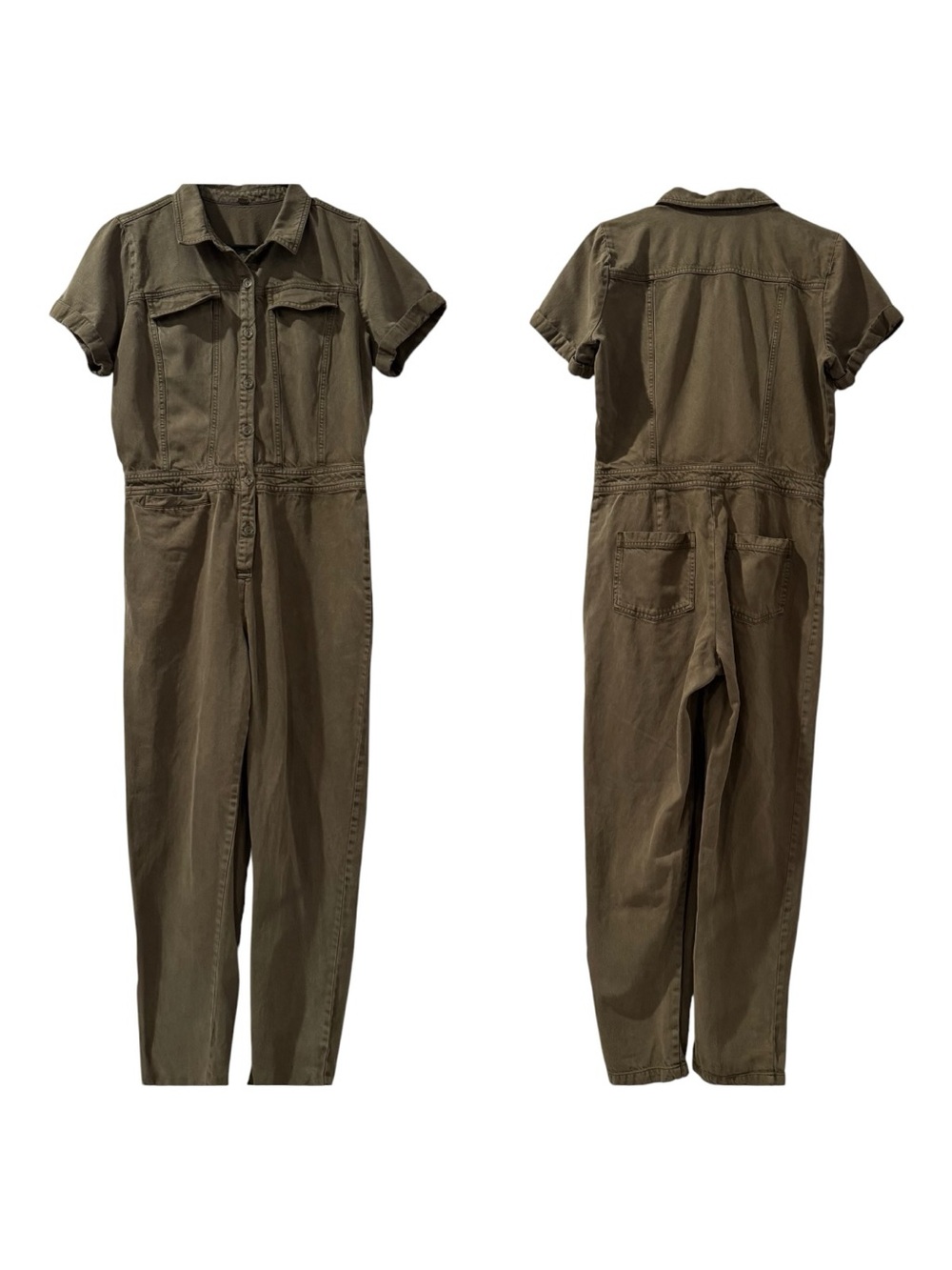 Young Fabulous & Broke Henry Utility Jumpsuit Olive Green Medium